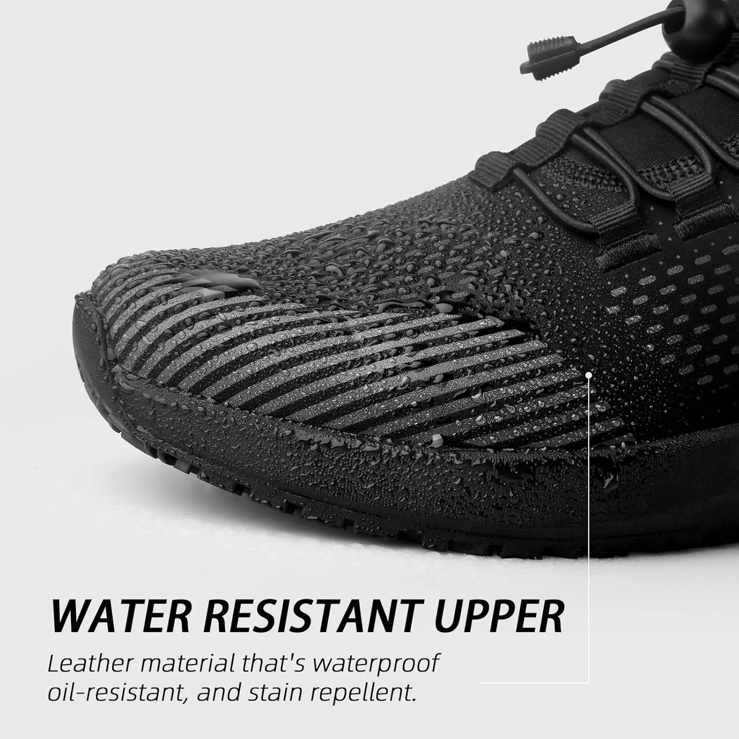 Mens Non Slip Work Shoes Slip On Water Resistant Chef Shoe for Restaurant Kitchen Food Service Working Waterproof Walking Sneakers Breathable and Lightweight