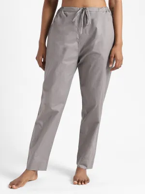 Natural Dyed Slim Fit Pants Iron Grey