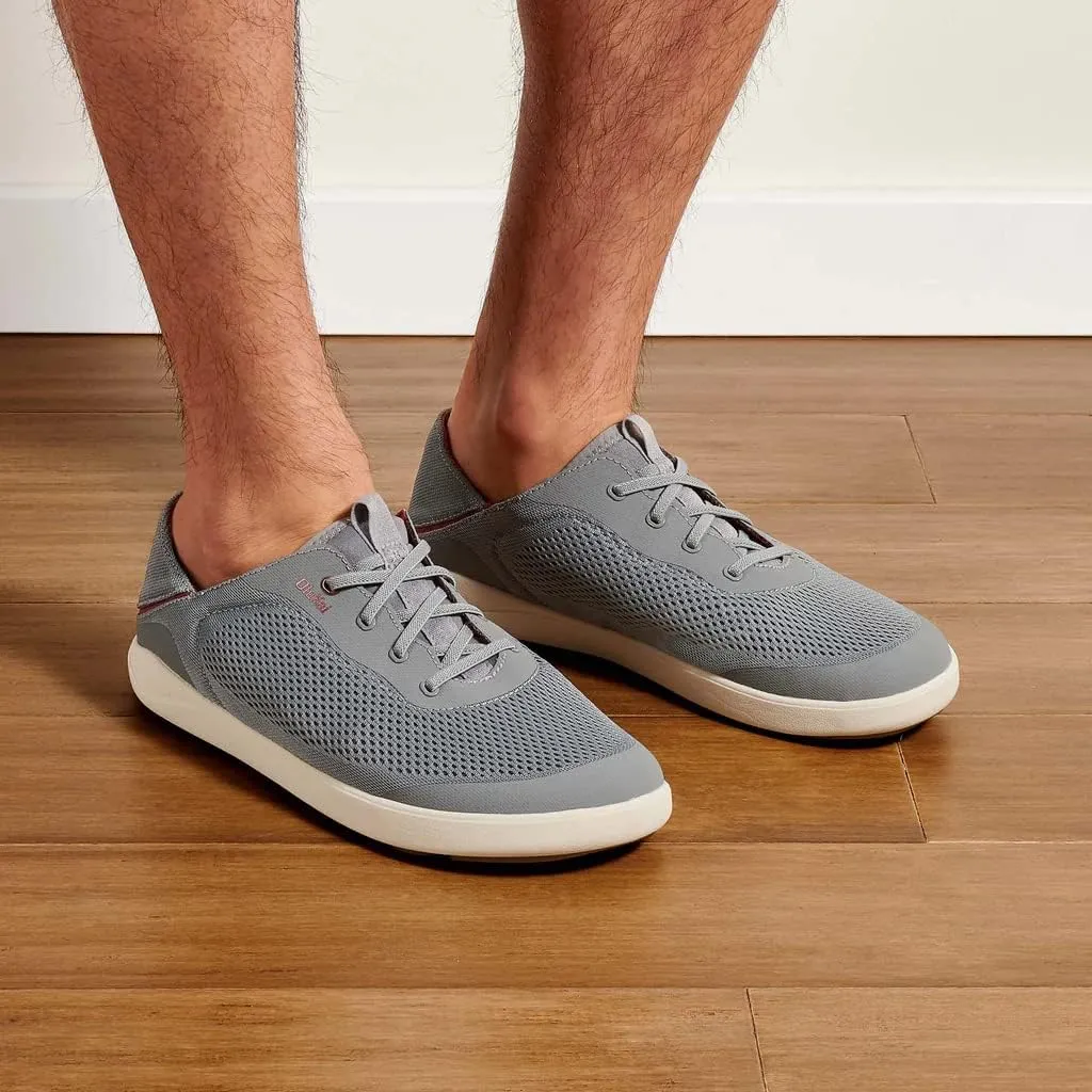 OLUKAI Moku Pae Men's Boat Shoes, Water Resistant & Breathable Mesh, Easy Slip On Design, Quick-Drying & Enhanced Traction