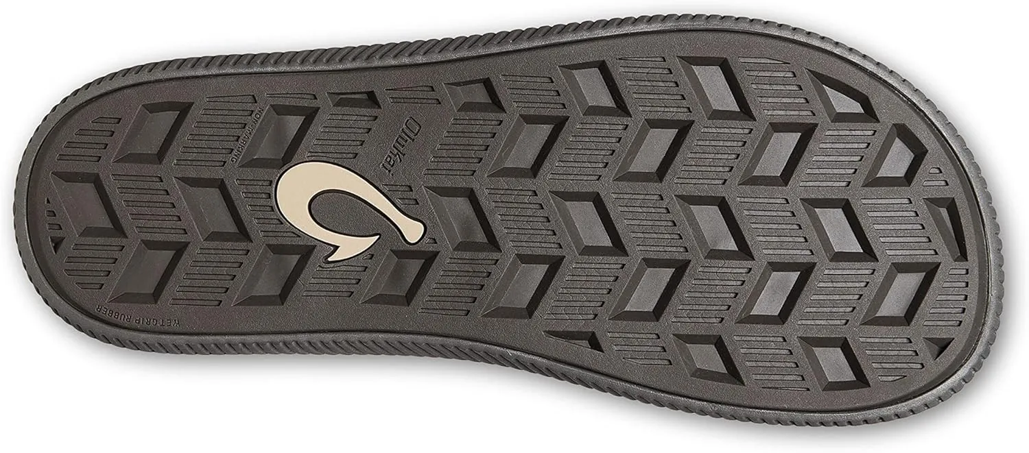 OLUKAI Ulele Men's Beach Sandals, Water Resistant Flip Flops, Arch Support & Comfort Fit, Lightweight & Durable, Enhanced Grip & Traction