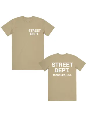 Pg Apparel T-Shirt - Street Dept - Khaki - STDPT100