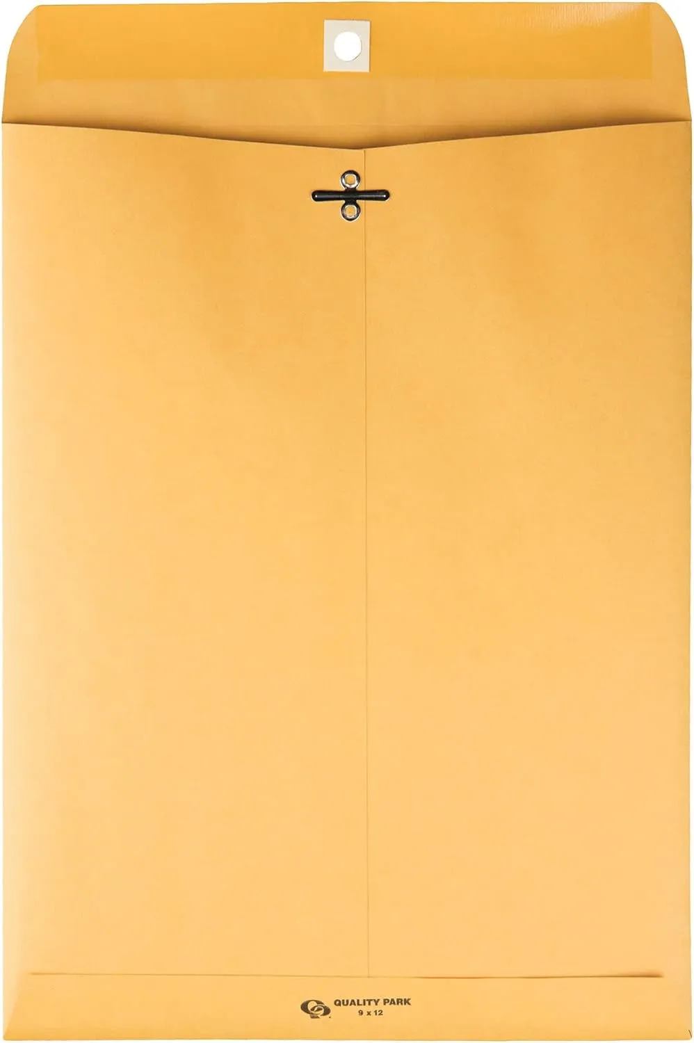 Quality Park 9 X 12 Clasp Envelopes with Deeply Gummed Flaps, Great for Filing, Storing or Mailing Documents, 28 Lb Brown Kraft, 100 per Box (QUA37890)
