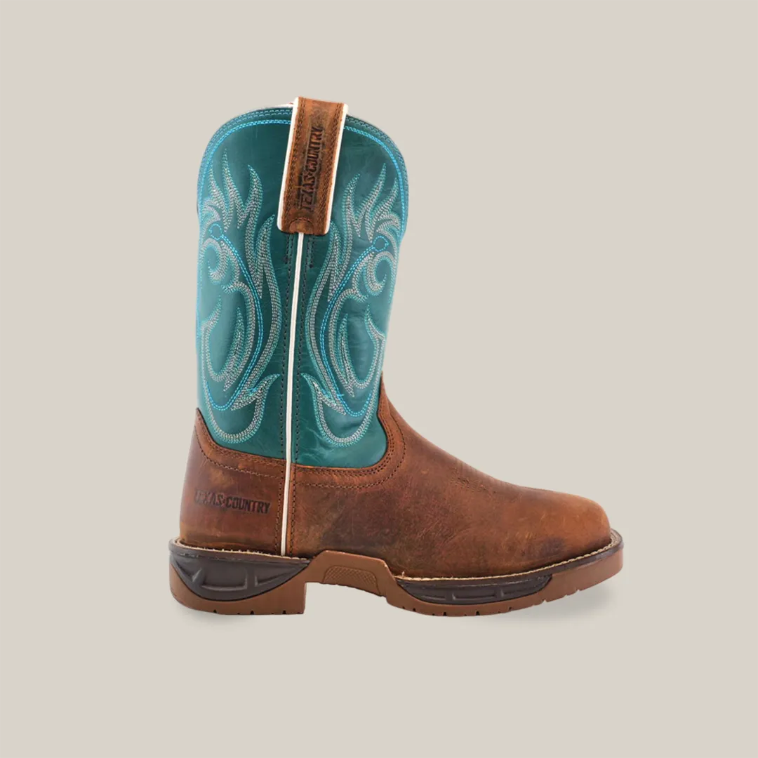 Rustic Turquoise Brown - Waterproof - Soft Toe