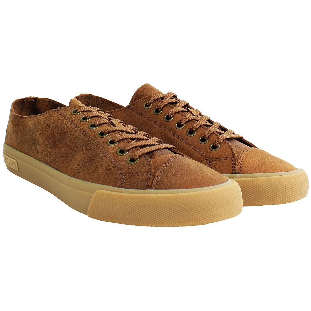 Seavees Army Issue Low Mens Brown Plimsolls