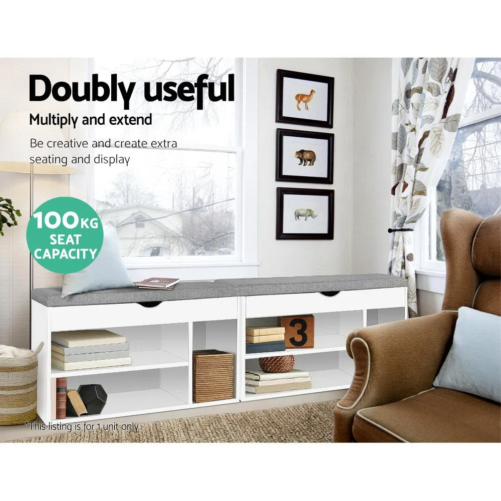 Shoe Cabinet Bench Organiser Storage Rack Shelf Cupboard Box