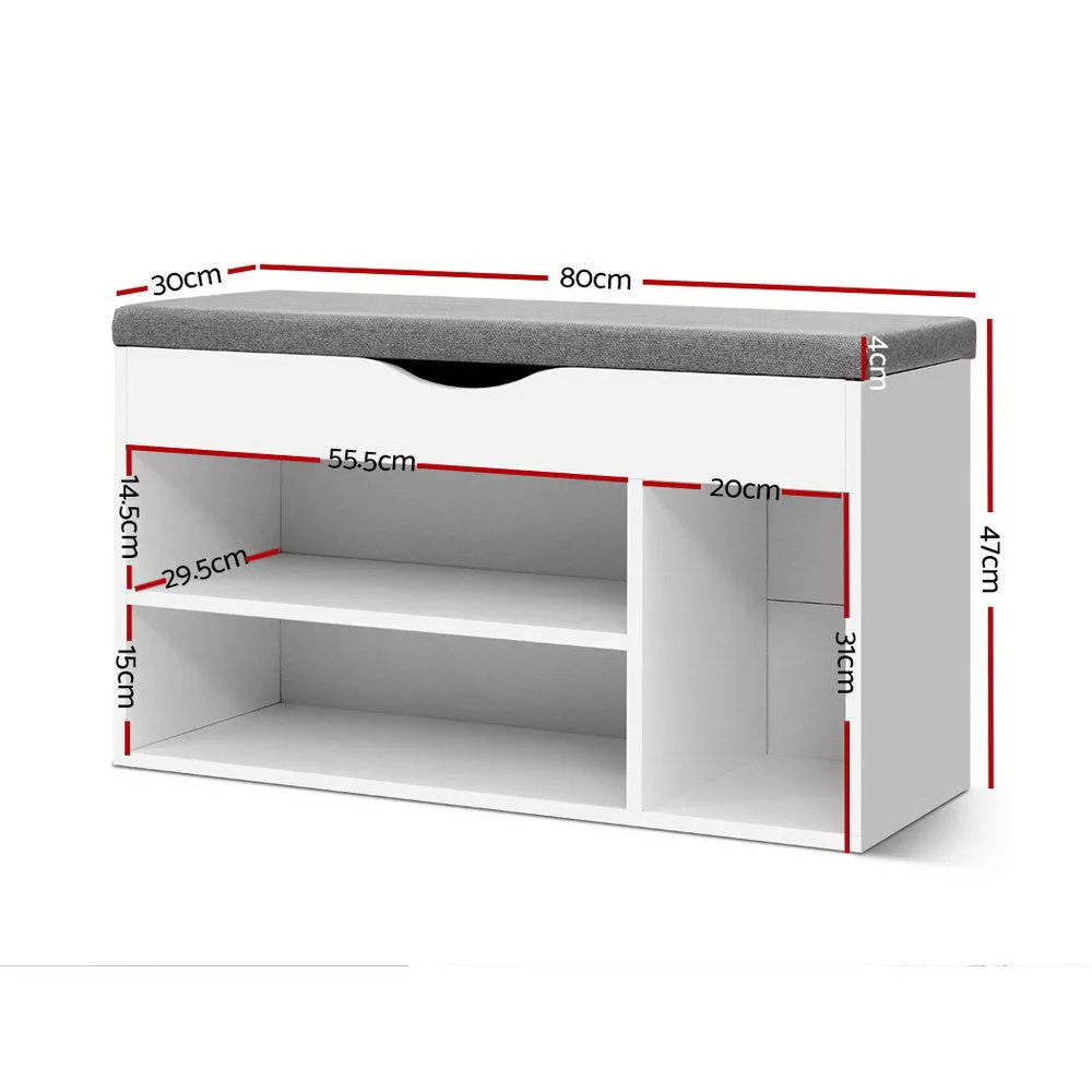 Shoe Cabinet Bench Organiser Storage Rack Shelf Cupboard Box