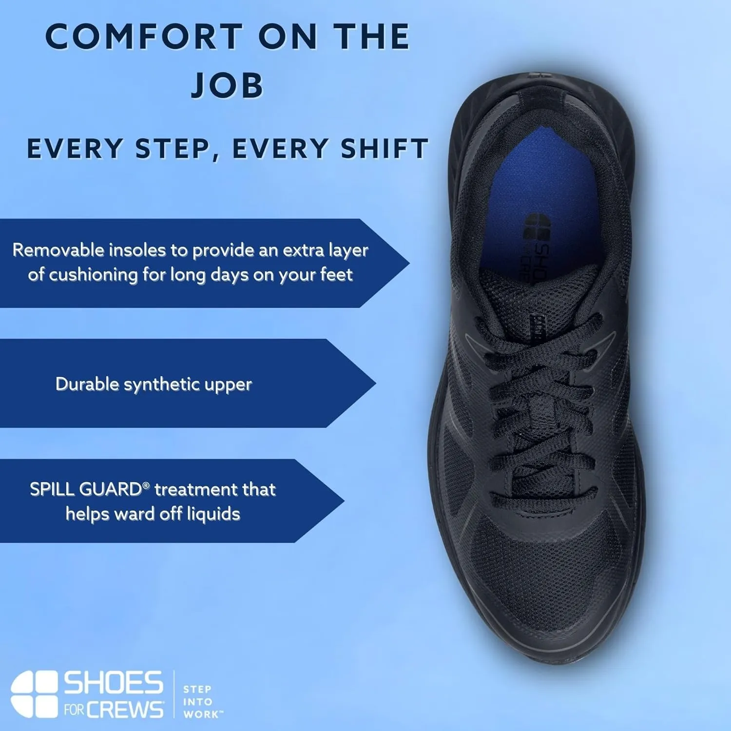 Shoes for Crews Vitality II, Women's Slip Resistant Food Service Work Sneakers