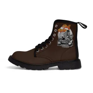 Skull Biker Boots