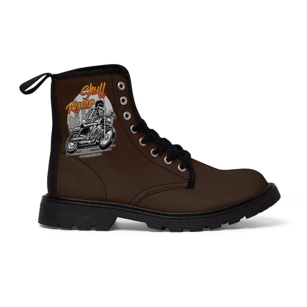 Skull Biker Boots