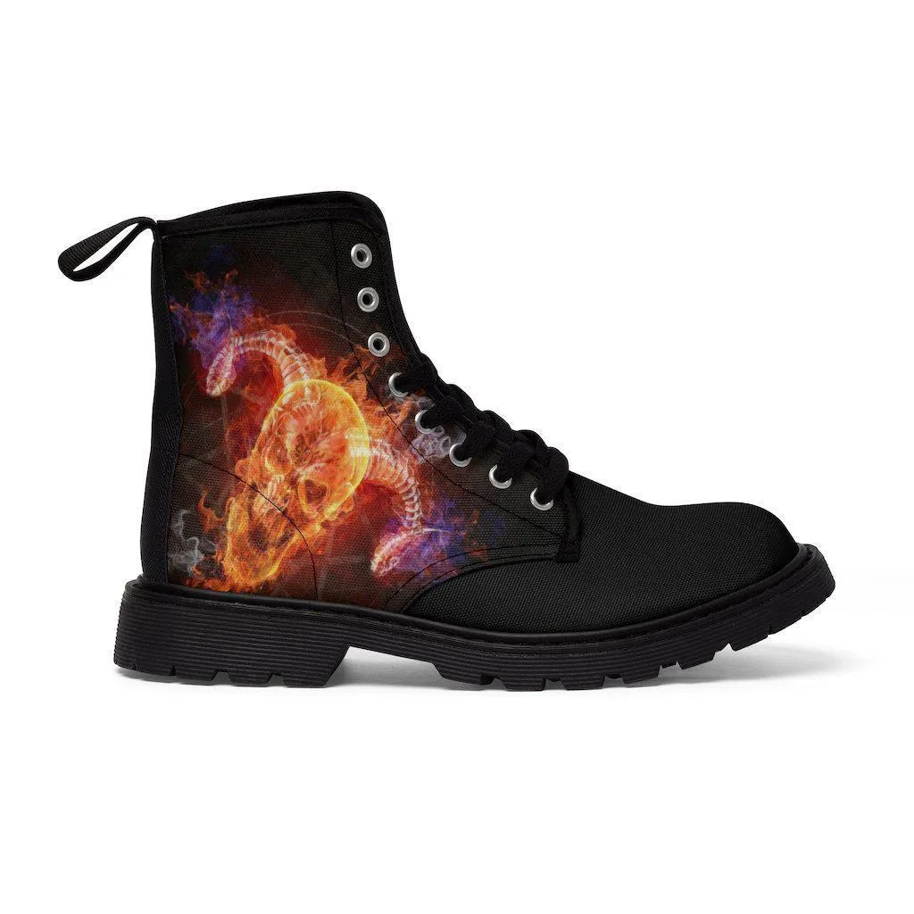 Skull Fire Boots