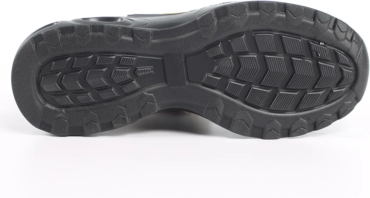 Steel Toe Shoes for Men Women Indestructible Work Shoes Lightweight Puncture Proof Comfortable Water Resistant Safety Sneakers Slip-Resistant Composite Toe Shoes for Construction,Black