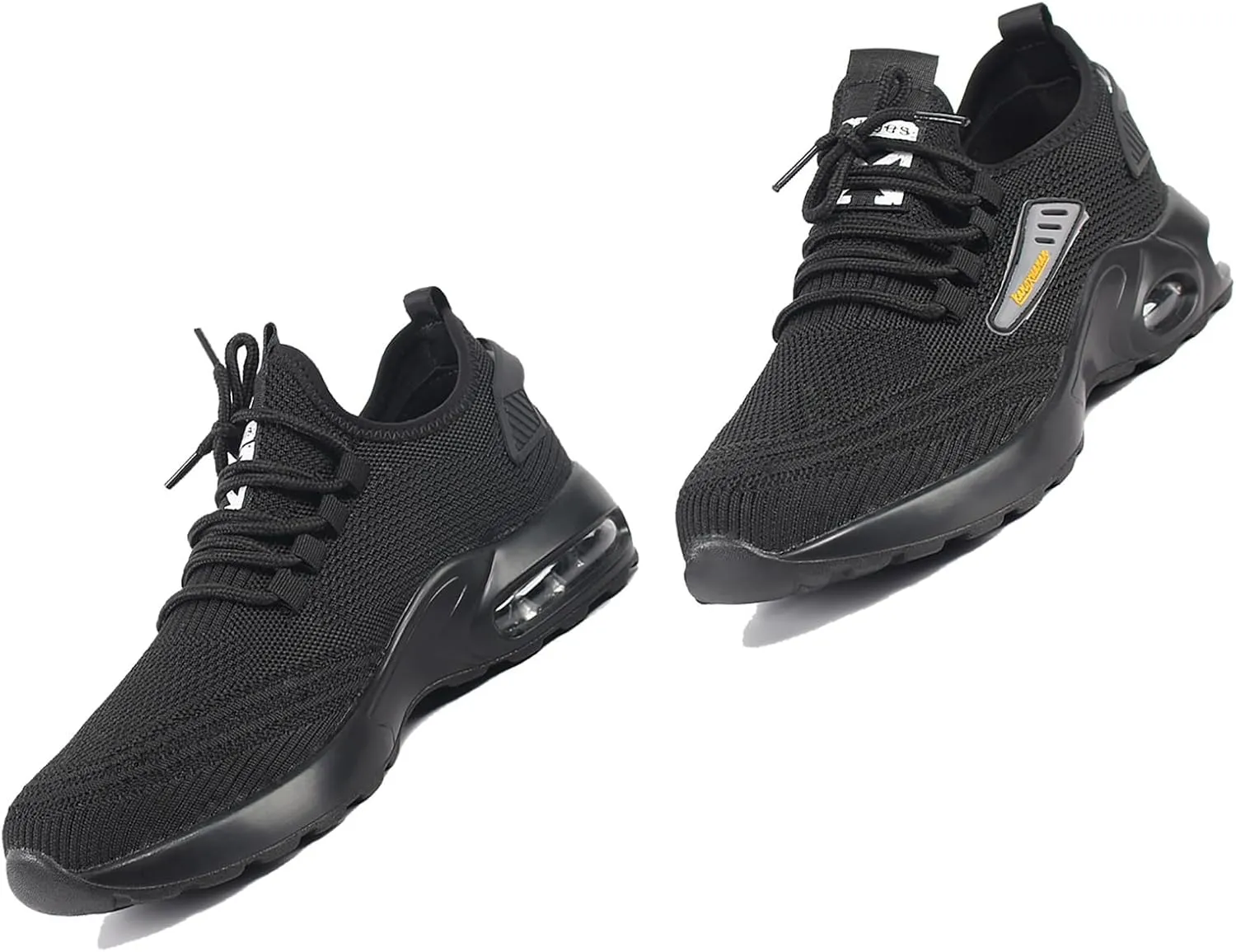 Steel Toe Shoes for Men Women Indestructible Work Shoes Lightweight Puncture Proof Comfortable Water Resistant Safety Sneakers Slip-Resistant Composite Toe Shoes for Construction,Black