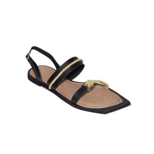 StringIt Black Flats