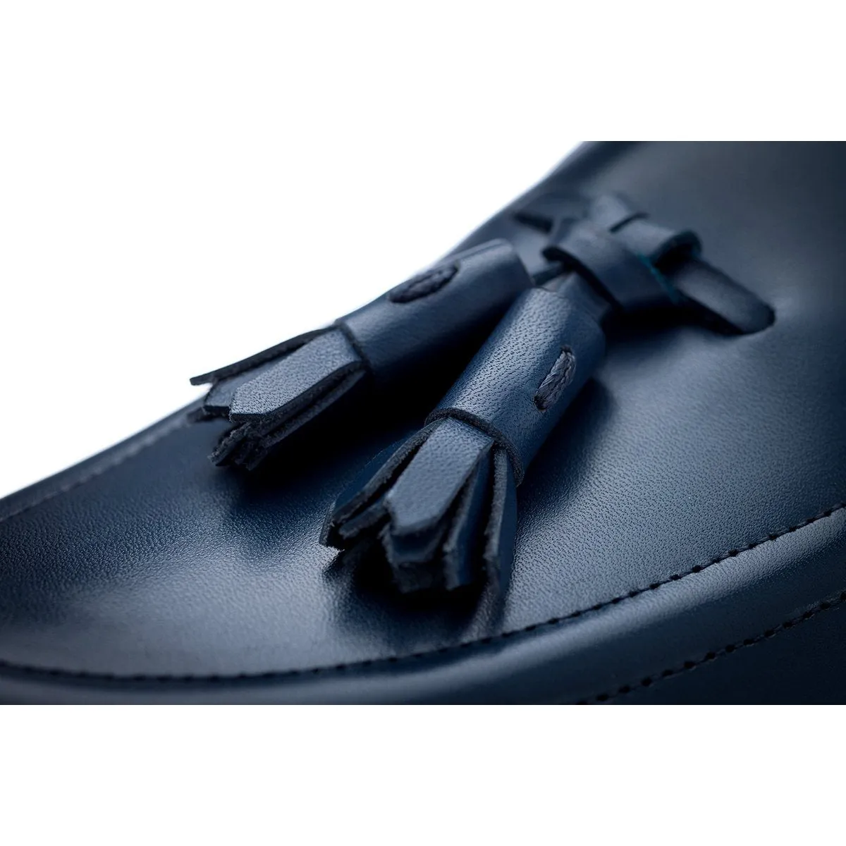 SUPERGLAMOUROUS Men's Shoes Navy Philippe Nappa Calf-Skin Leather Active Sneakers (SPGM1185)