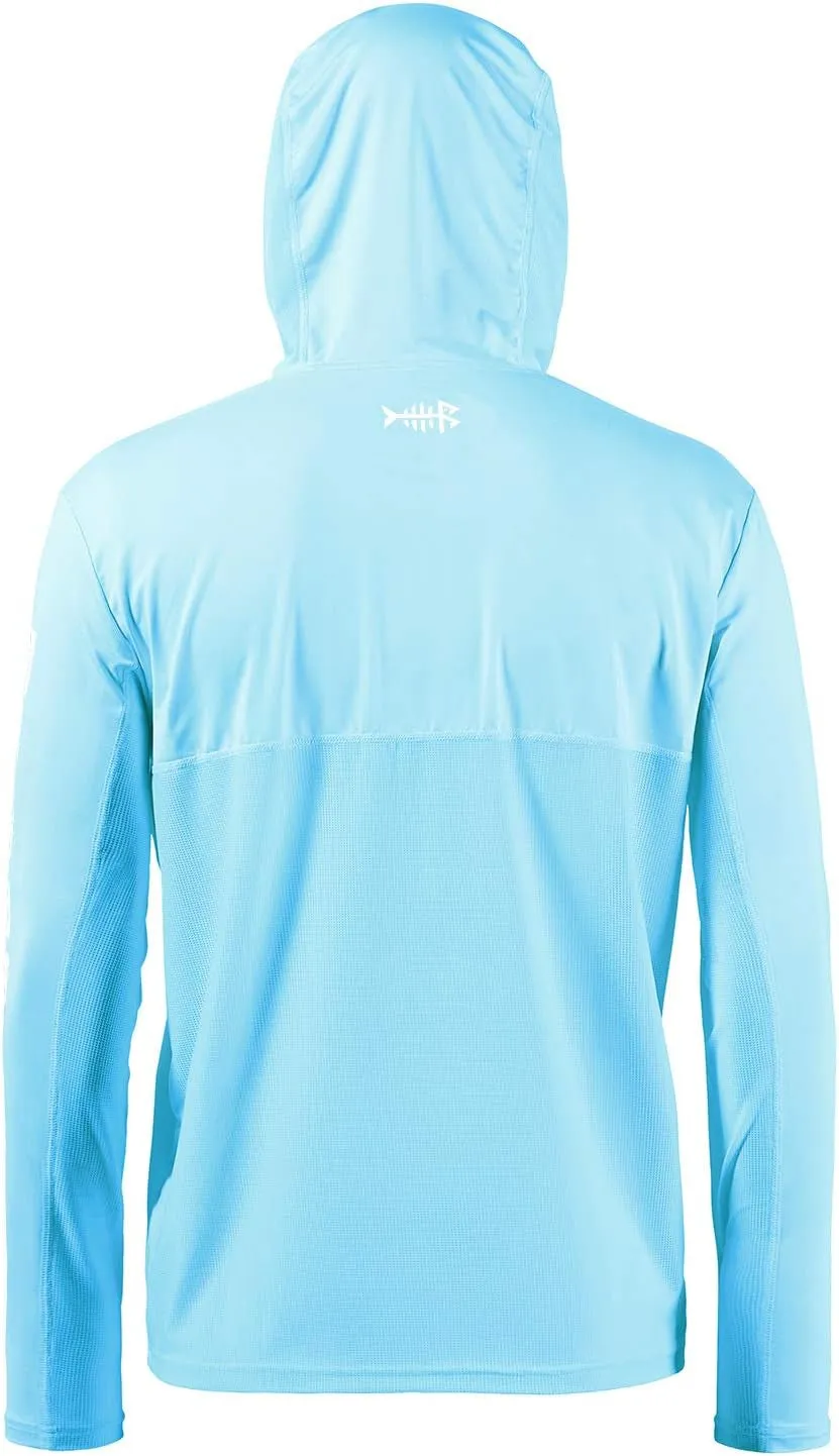 UPF 50  Men’S UV Sun Protection Long Sleeve Performance Fishing Hoodie Hooded Shirts