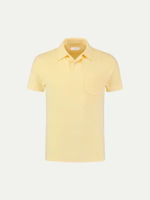 Yellow Terry Towelling Polo Shirt